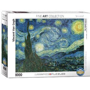 New sealed Eurographics 1000pcs Adult Puzzle - Starry Night by Vincent Van Gogh